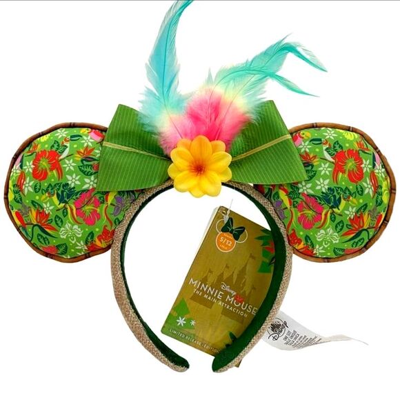 Disney Enchanted Tiki Room Collection Minnie Mouse Main Attraction Headband